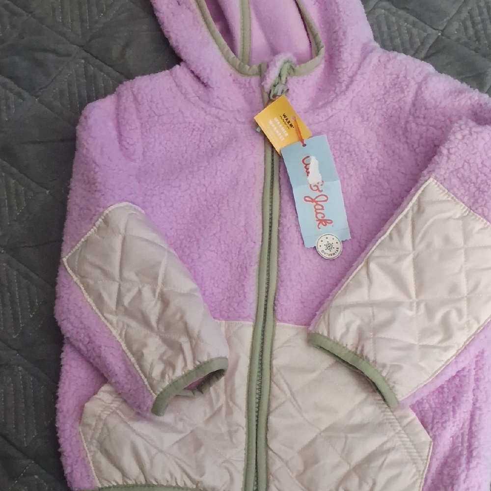 Purple Hooded Jacket with Beige Accents/Cat&Jack🎉🎉🎉